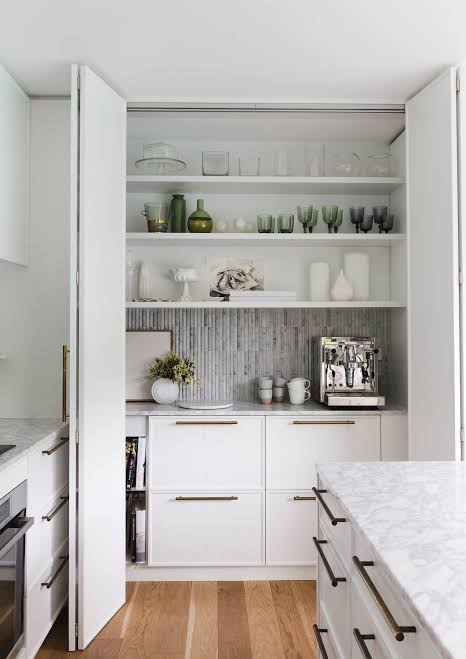 Dedicated scullery and pantry fit-out for concealed wash-up and storage